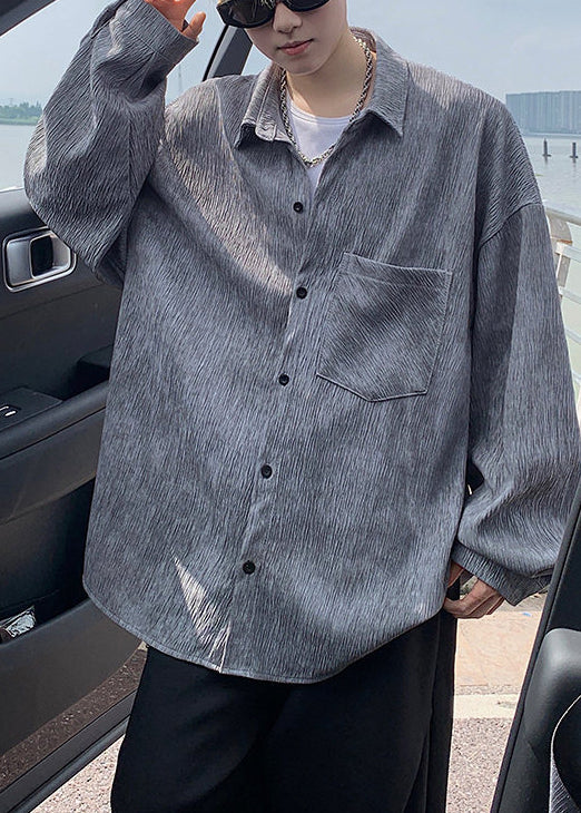 Chemise Homme Oversize Style Tourisme Automne 2