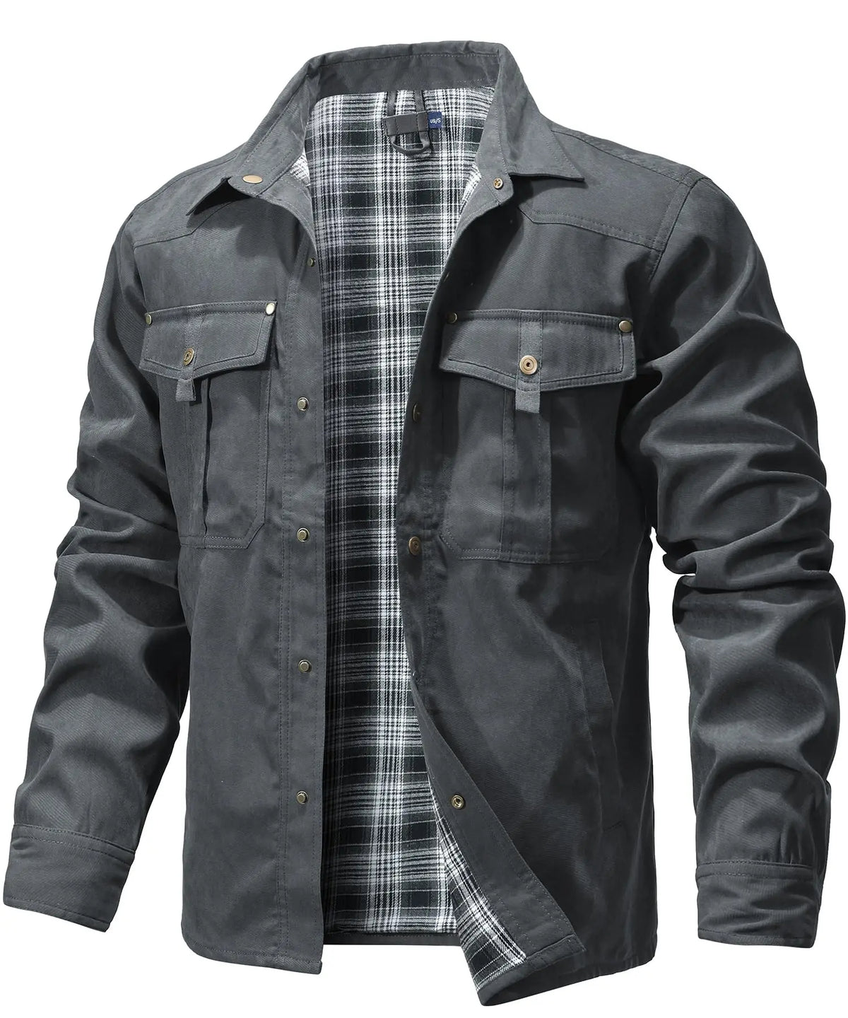 Chemise Homme à Manches Longues en Flanelle Tissu Respirant 10
