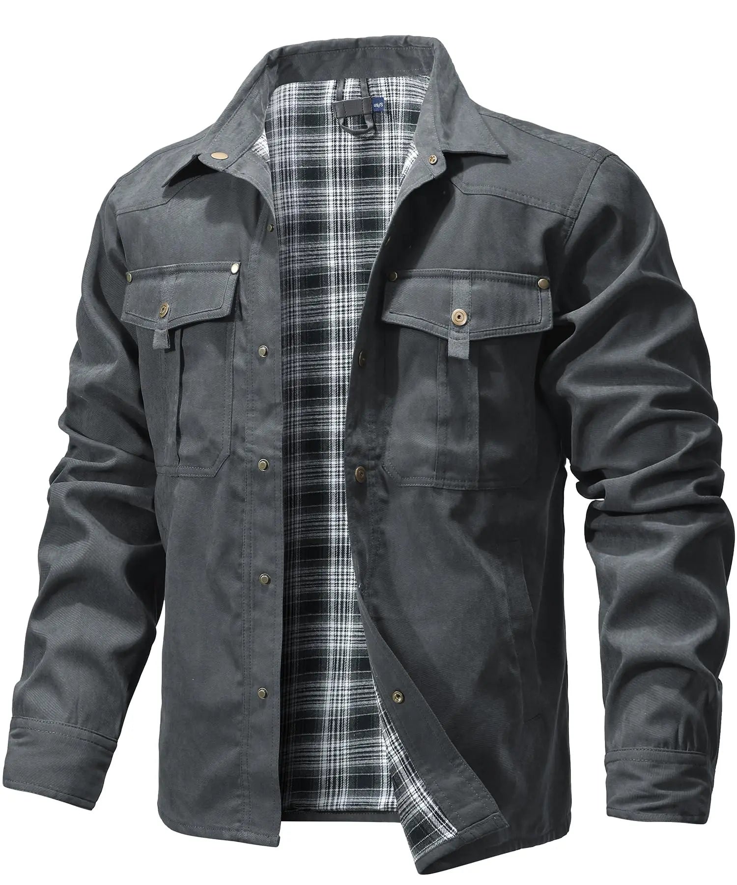 Chemise Homme à Manches Longues en Flanelle Tissu Respirant 10