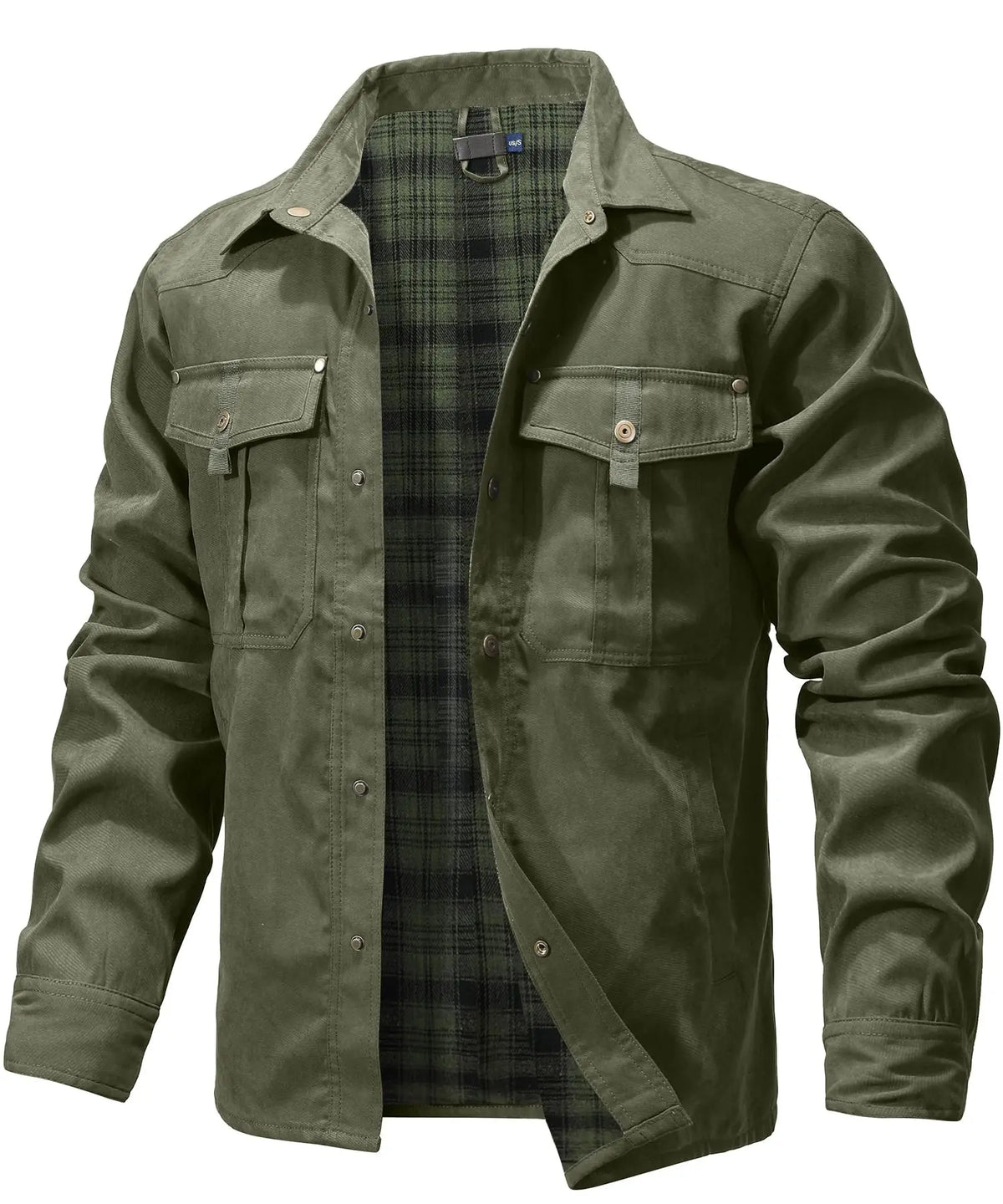 Chemise Homme à Manches Longues en Flanelle Tissu Respirant 7