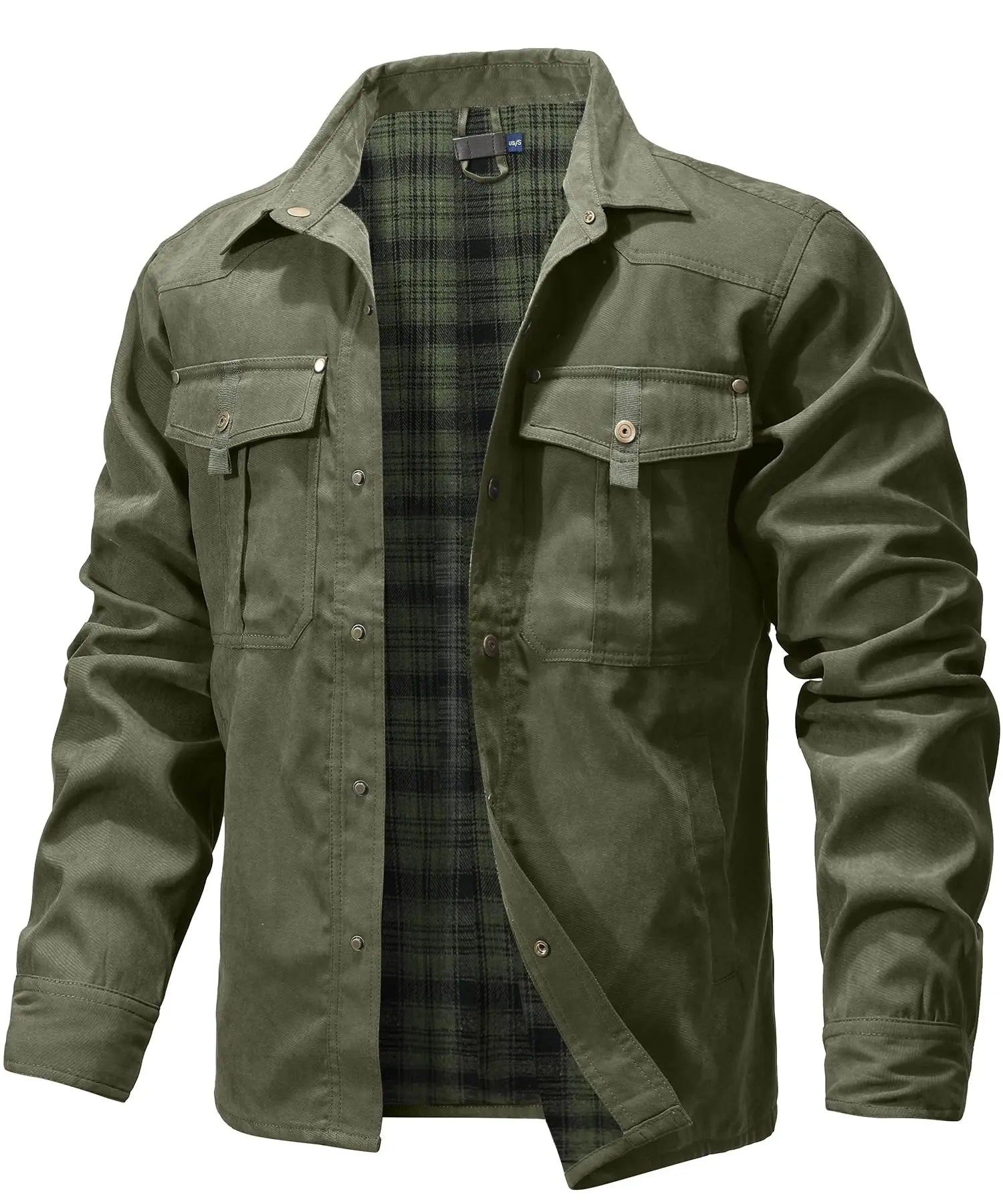 Chemise Homme à Manches Longues en Flanelle Tissu Respirant 7
