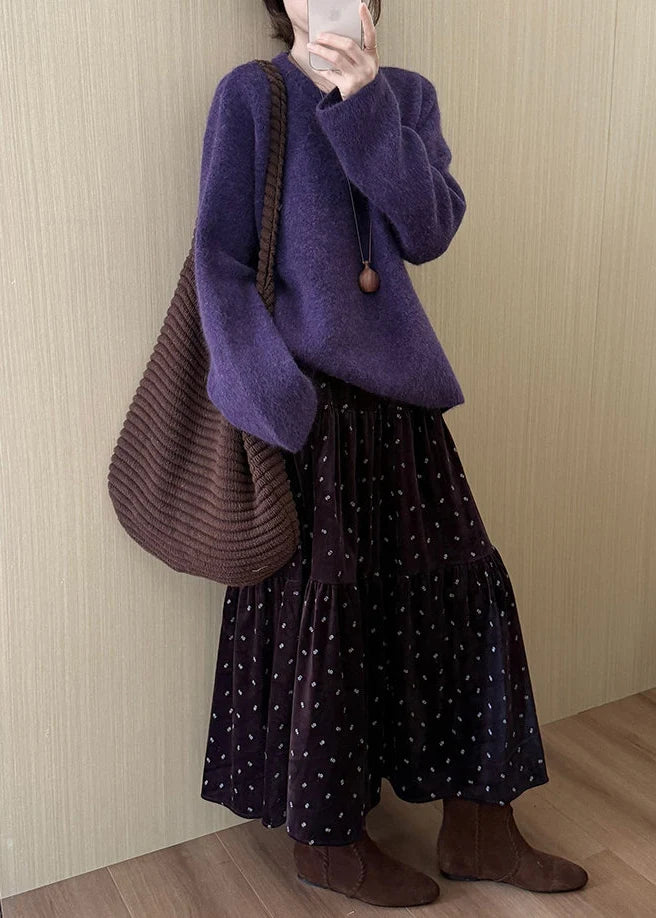 Chemise Oversize Femme Maille Épaisse Hiver 3