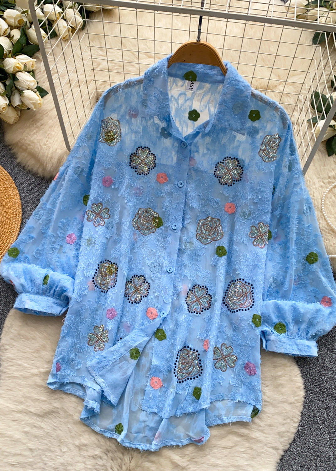 Chemise d'été femme coupe ample imprimée 2