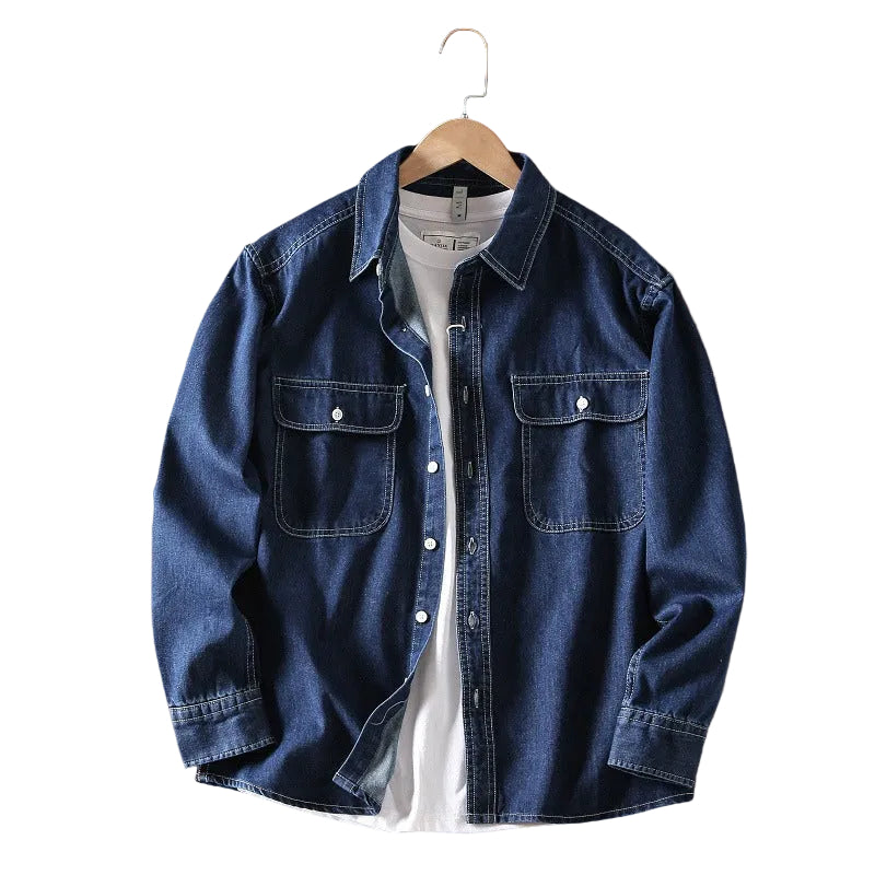 Chemise en Jean Rétro pour Homme 0