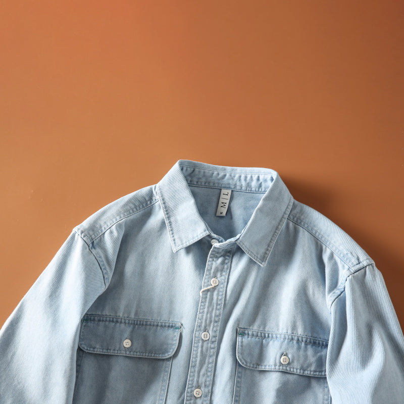 Chemise en Jean Rétro pour Homme 4