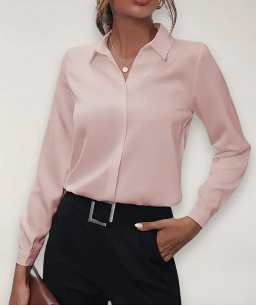 Chemisier de Bureau Boutonné Printanier pour Femmes 5