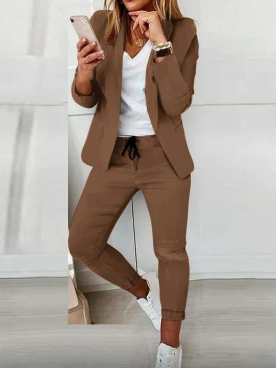 Variant image for Blazer et Pantalon pour Femmes Élégants en Tissu de Luxe-30