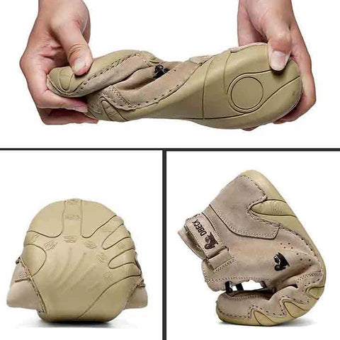 Chaussures Homme Beige Élégantes Orthopédiques Cuir-2