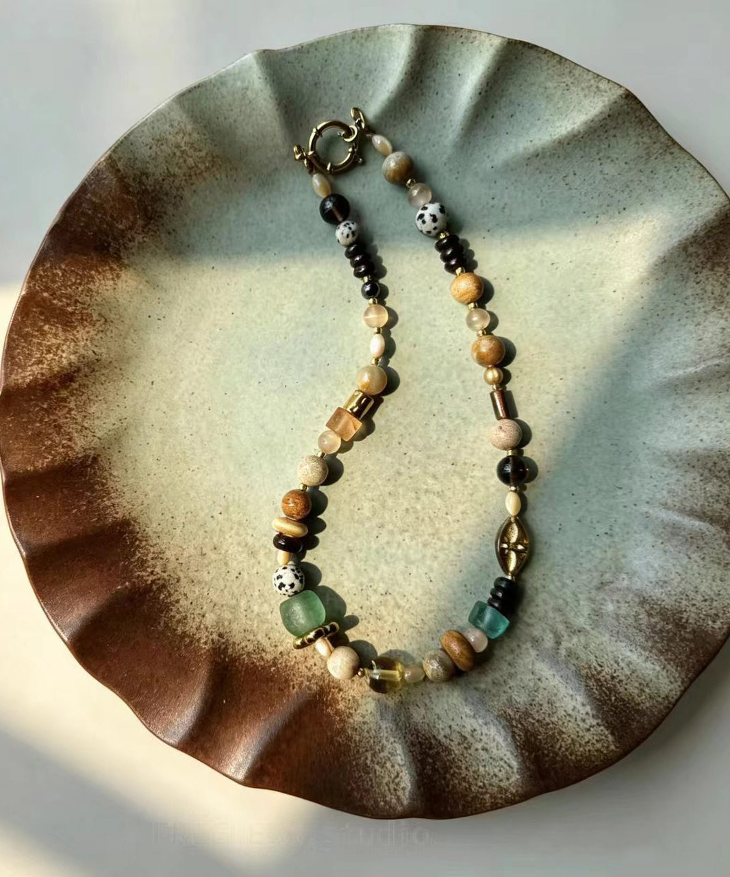 Collier Femme Bohème Multicolore en Perles Naturelles 3