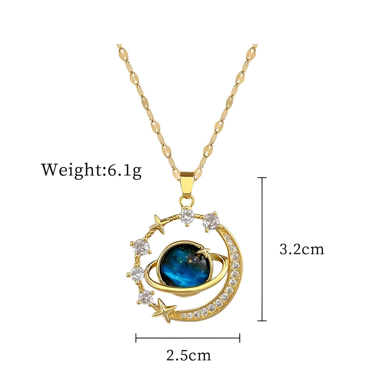 Collier Femme Chaîne Câblée avec Pierres Précieuses Aigue-Marine 5