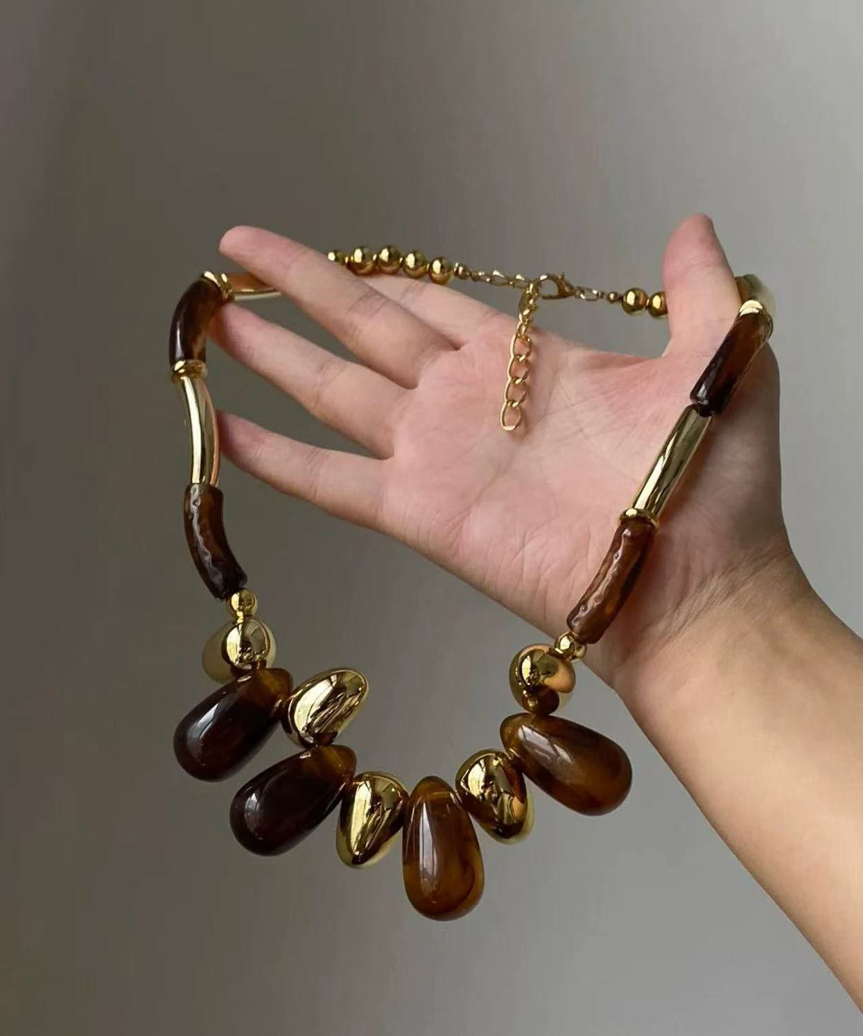 Collier Femme Choker Perlé Style Bohème Goutte d'Eau 2