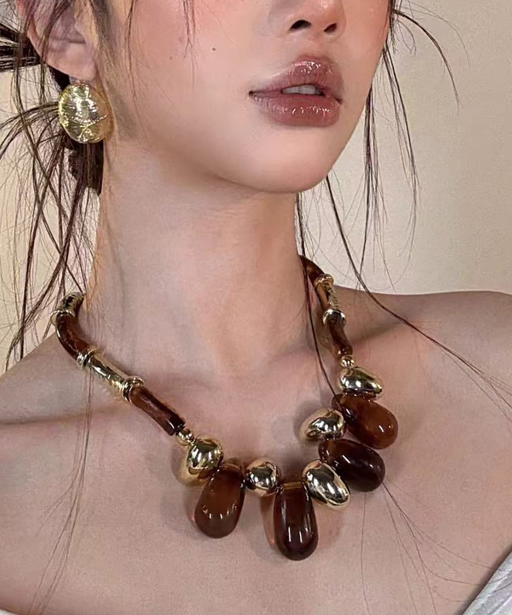 Collier Femme Choker Perlé Style Bohème Goutte d'Eau 3