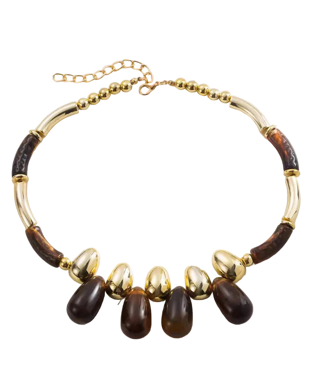 Collier Femme Choker Perlé Style Bohème Goutte d'Eau 4