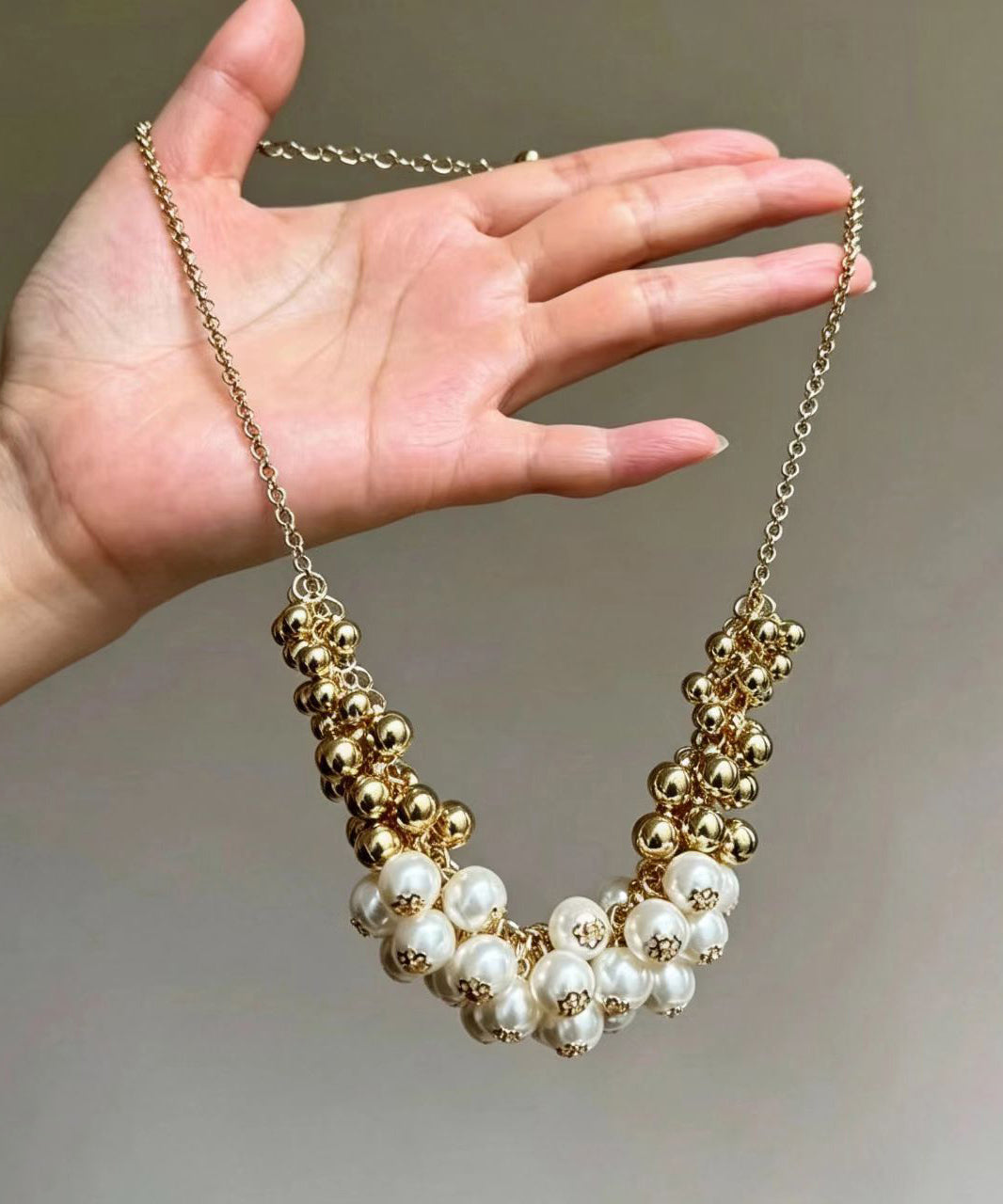 Collier Femme Multicouche Style Bohème Avec Perles Dorées 3