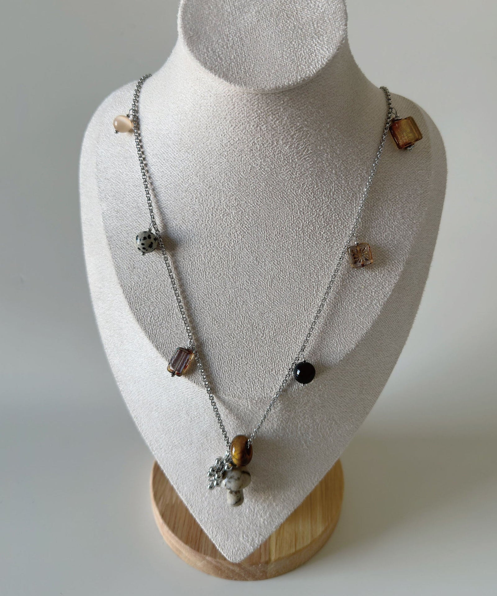 Collier Femme Pendentif Cristal Naturel Style Minimaliste 4