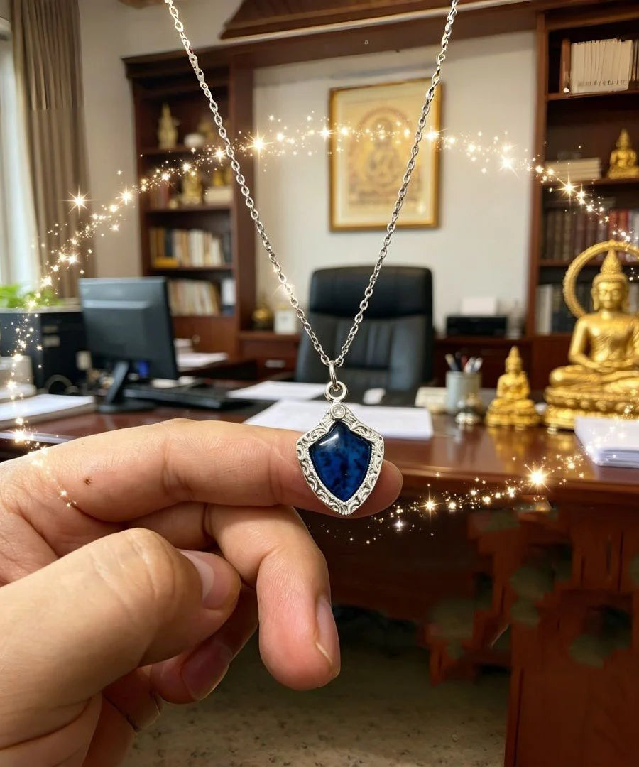 Collier Femme Pendentif Fantaisie Bleu Design Élégant 1