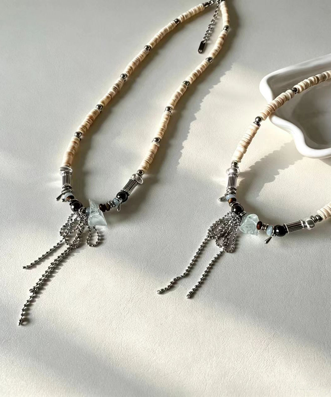 Collier Femme Style Boho avec Pendentif en Perles et Coquillages 3