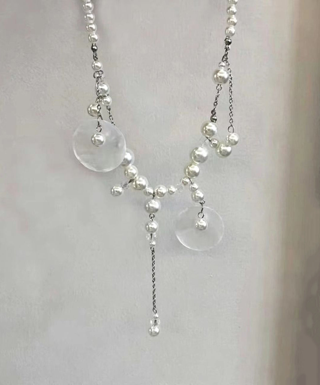 Collier Femme Tour de Cou Élégant en Coquille Imitation Perles 4