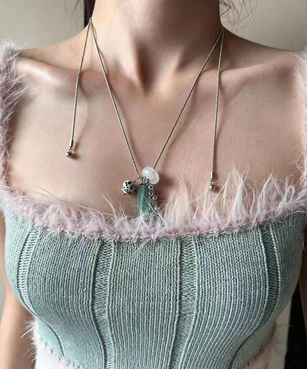 Collier Lariat Femme Design Unique 4