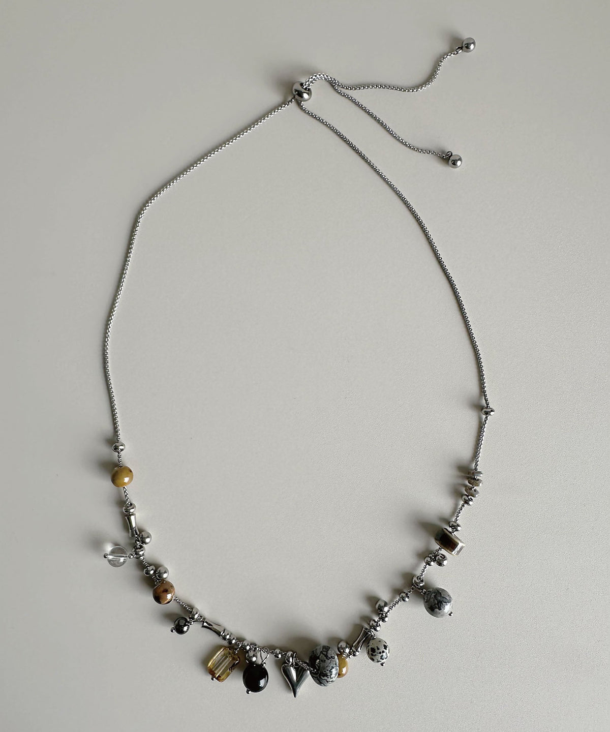 Collier Long pour Femme avec Pendentif Pierre Naturelle 4