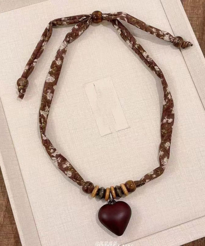 Collier Pendentif Foulard pour Femme Style Artisan 1