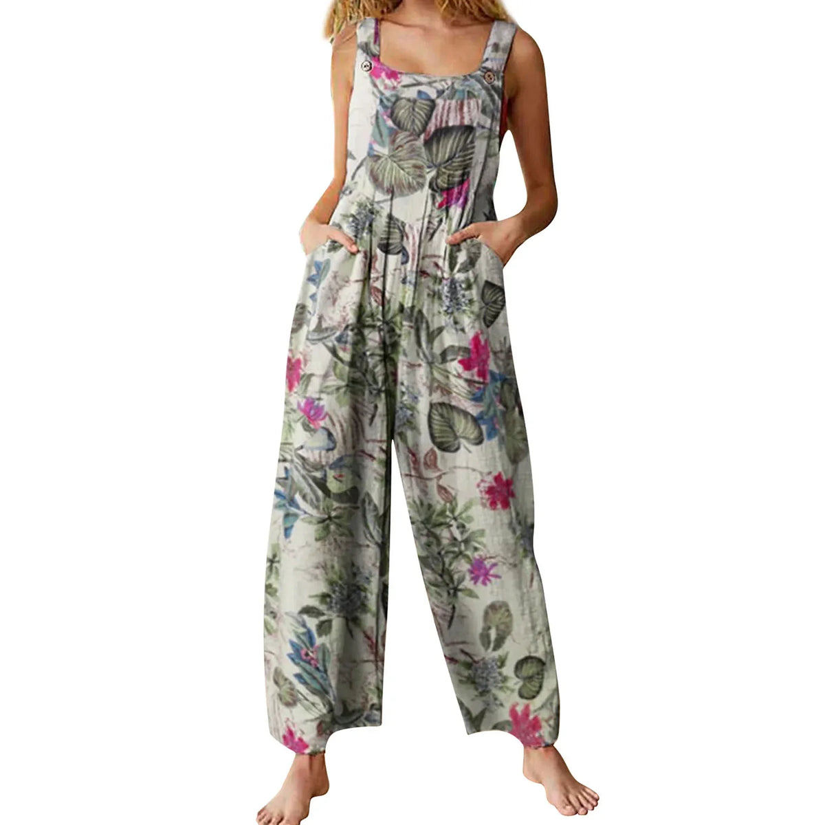 Combinaison Femme Décontractée Imprimé Floral 0