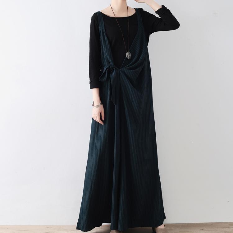 Combinaison Pantalon Femme Oversize Rayée à Jambes Larges 3