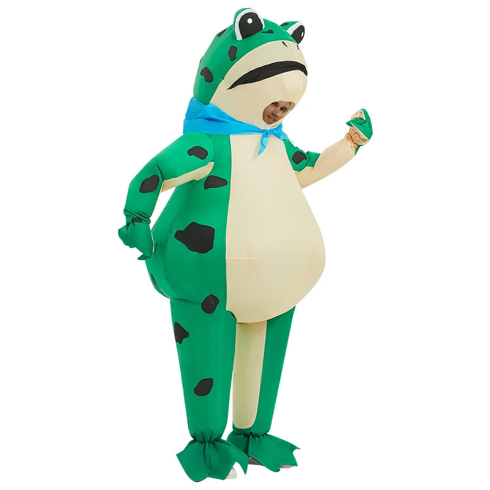 Costume Gonflable Grenouille Amusant en Polyester pour Halloween 1