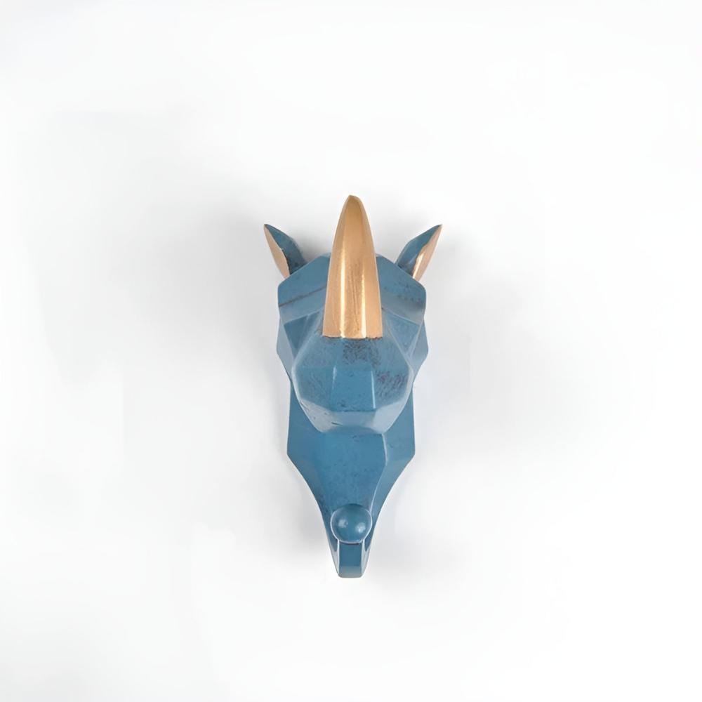 Crochets Muraux Contemporains Tête d'Animal Géométrique 12