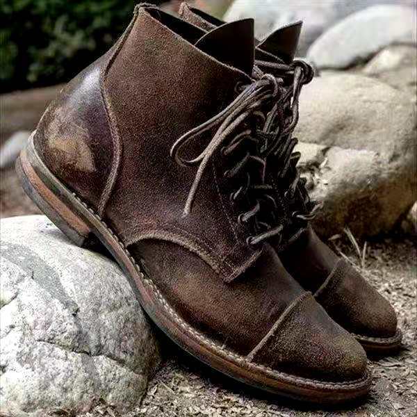 Variant image for Bottes Homme Élégantes en Cuir Avec Laçage Robuste-11