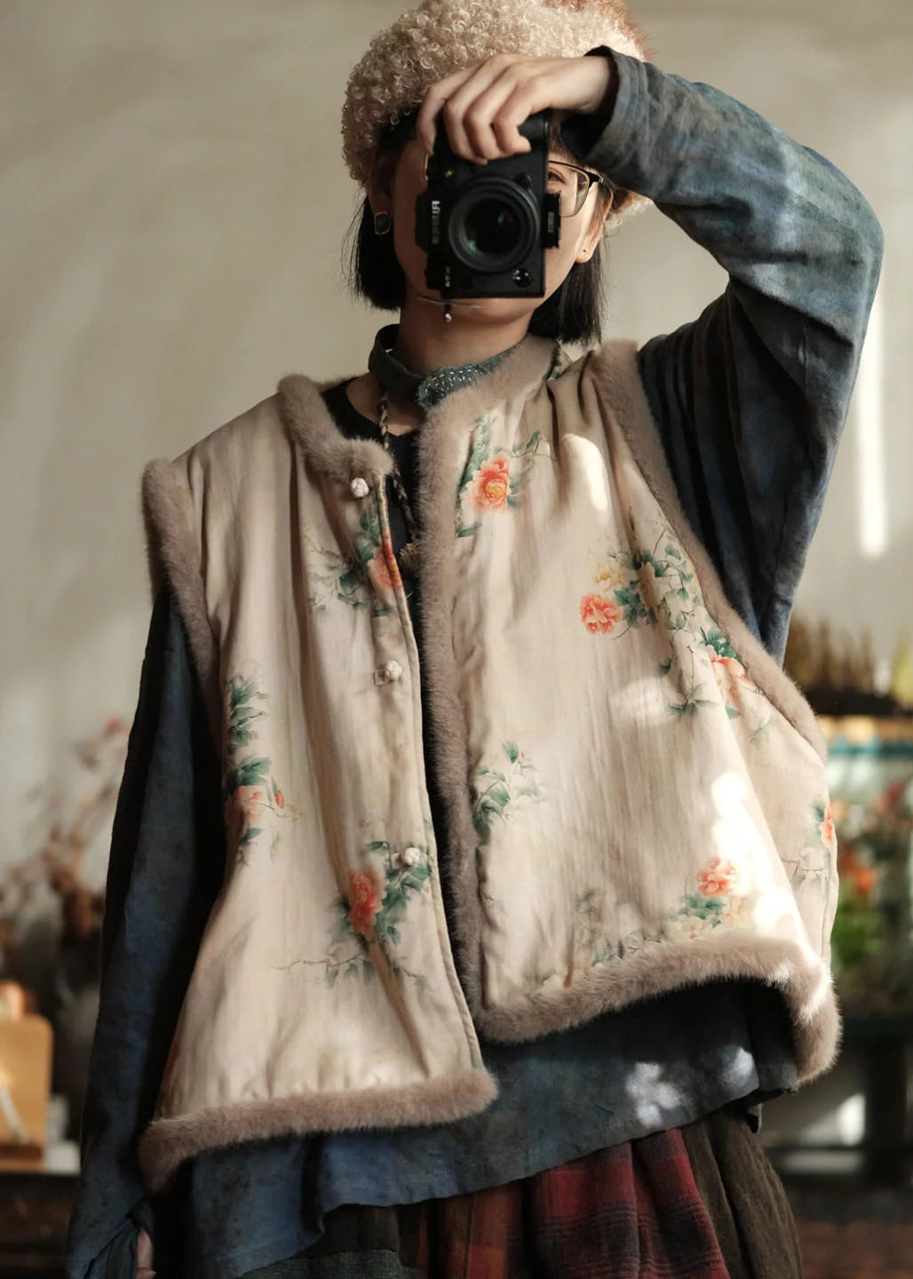 Débardeur Femme Ample Patchwork avec Détails Original 2