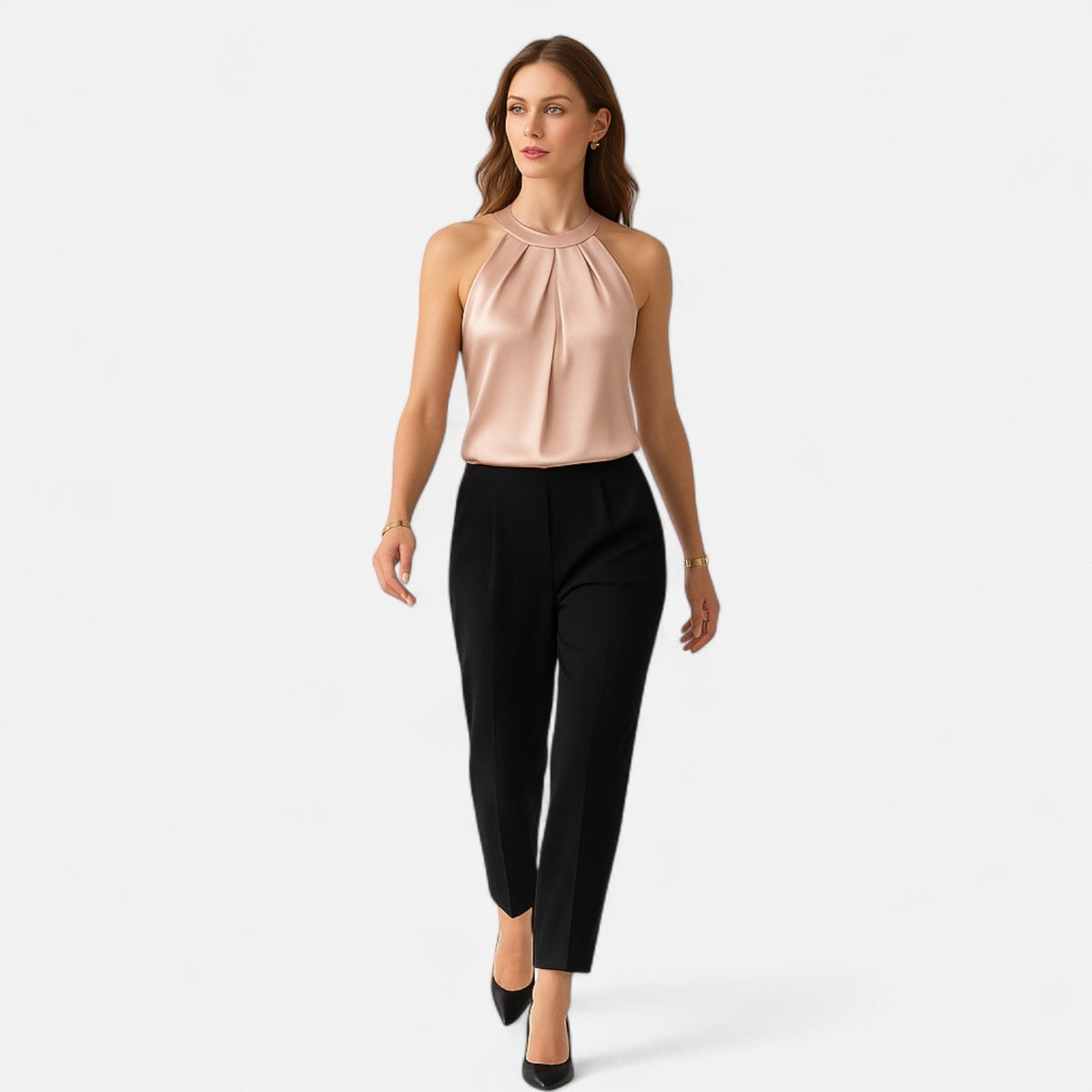 Débardeur Femme Drapé et Plissé 1