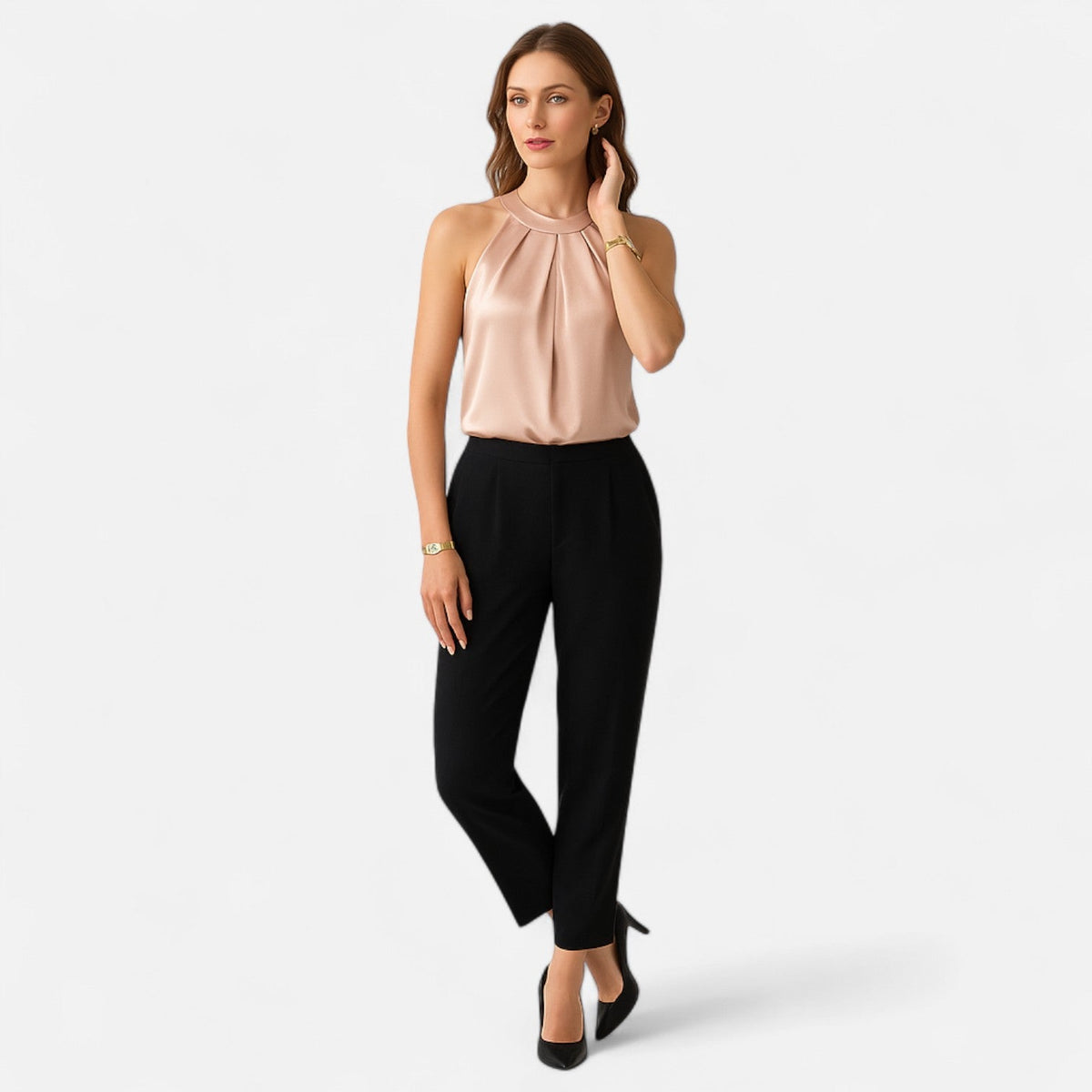 Débardeur Femme Drapé et Plissé 2