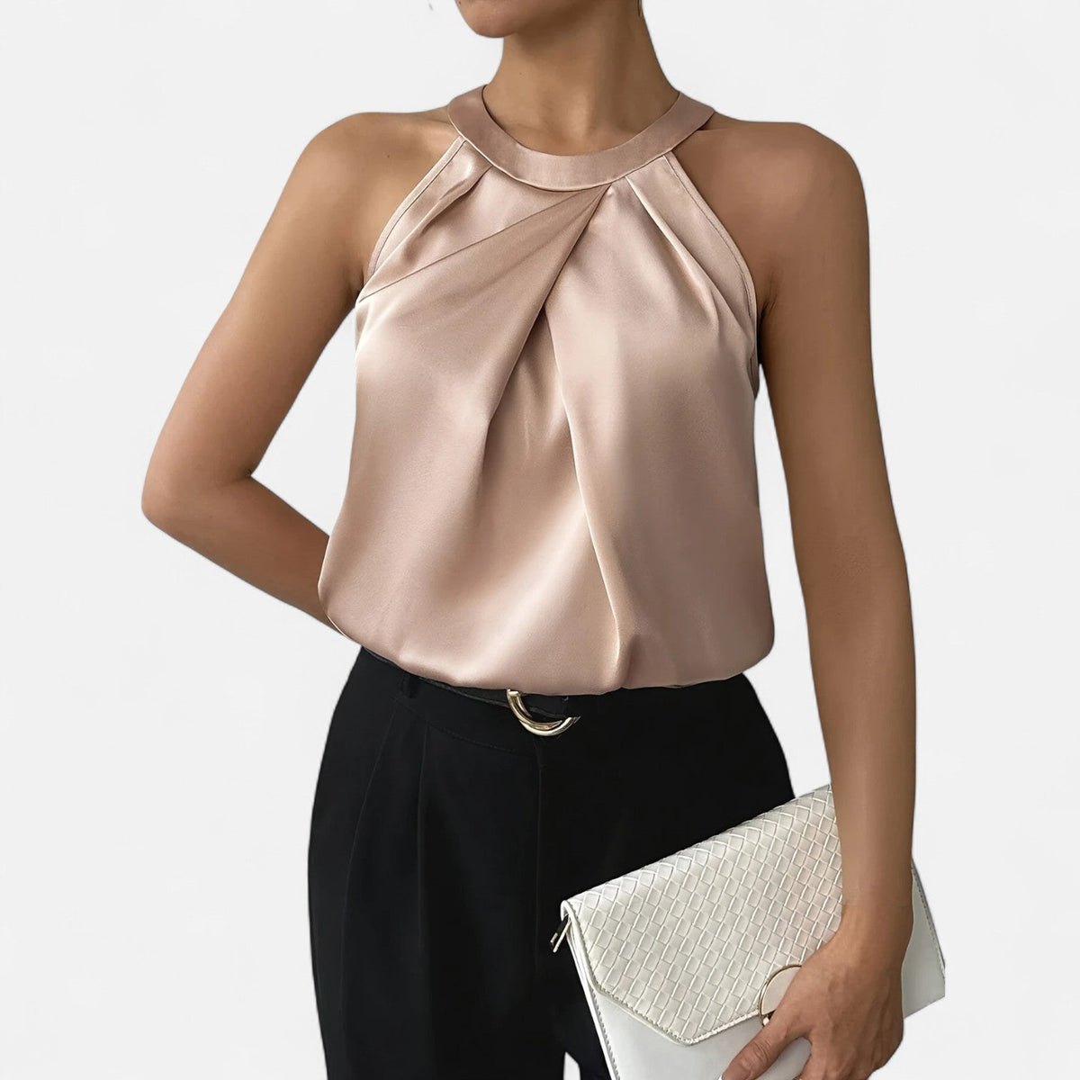 Débardeur Femme Drapé et Plissé 5