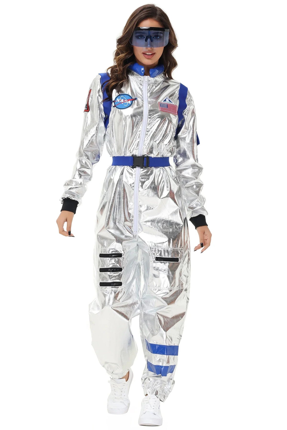 Déguisement d'Astronaute Argenté Halloween Polyester 3