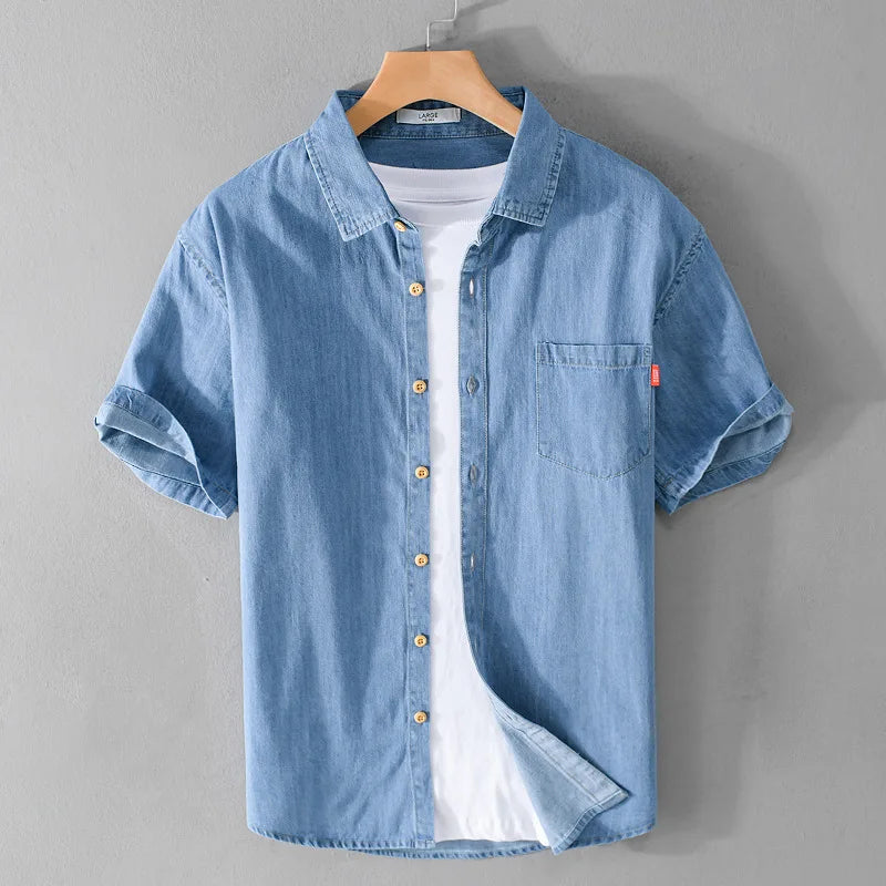 Chemise Homme Décontractée 100% Coton Style Classique 5
