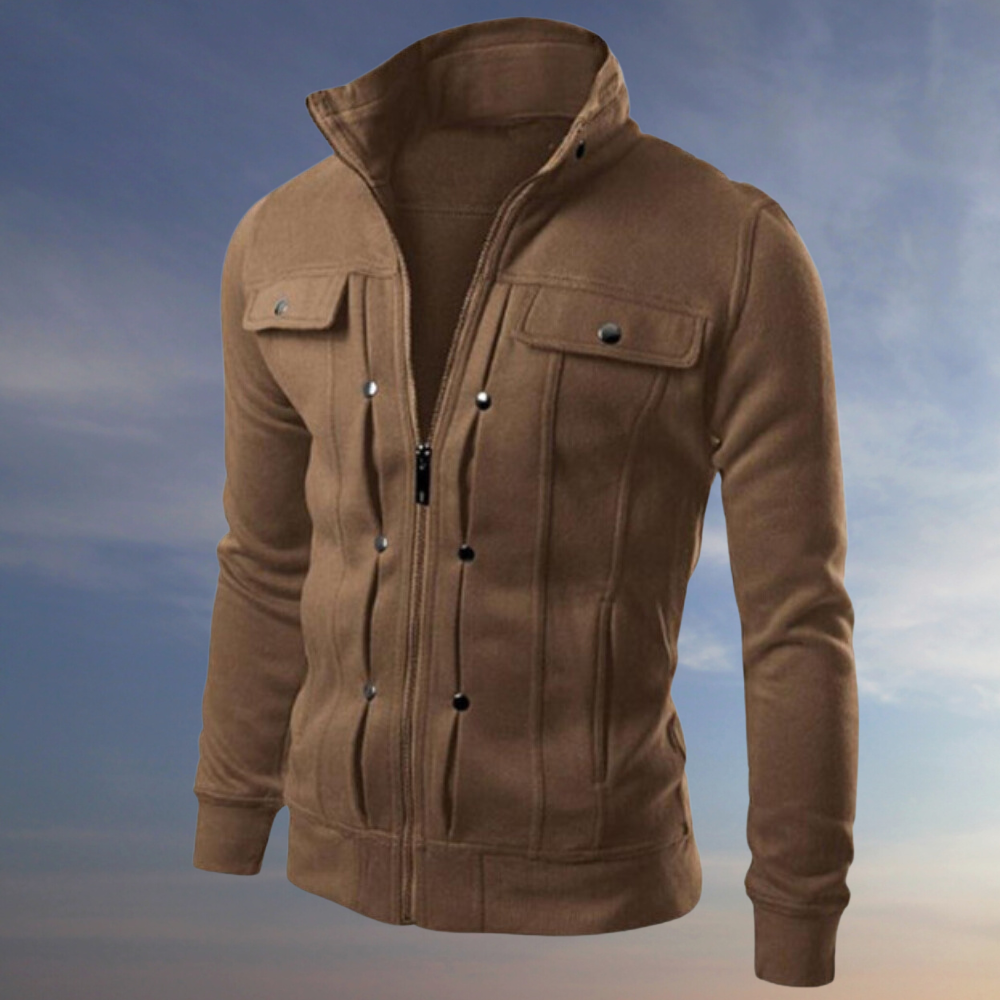 Variant image for Veste Homme Élégante Ajustée en Polyester et Coton-33