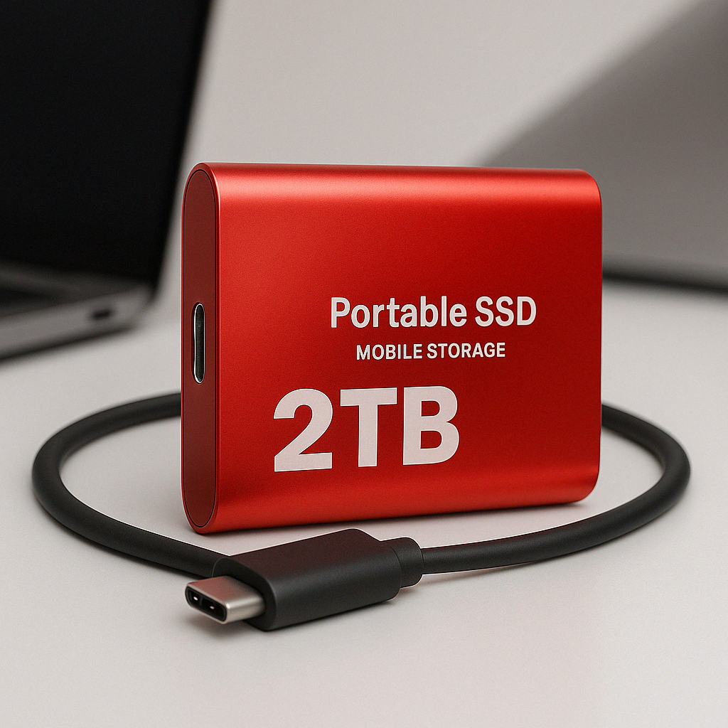 Disque dur SSD compact haute vitesse, stockage USB-C 1050 Mo/s 2