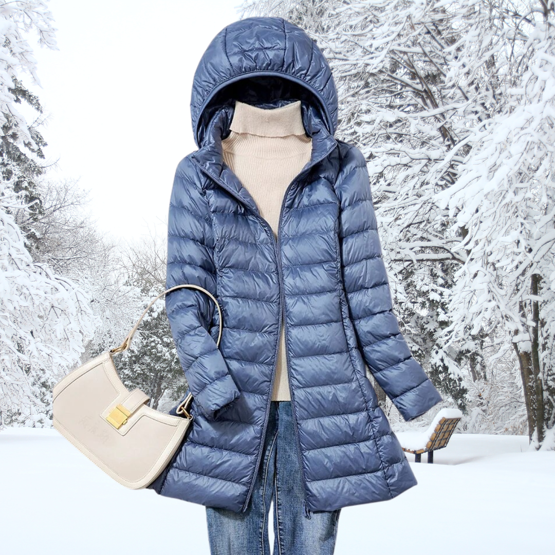Doudoune légère pour femme avec capuche amovible 1