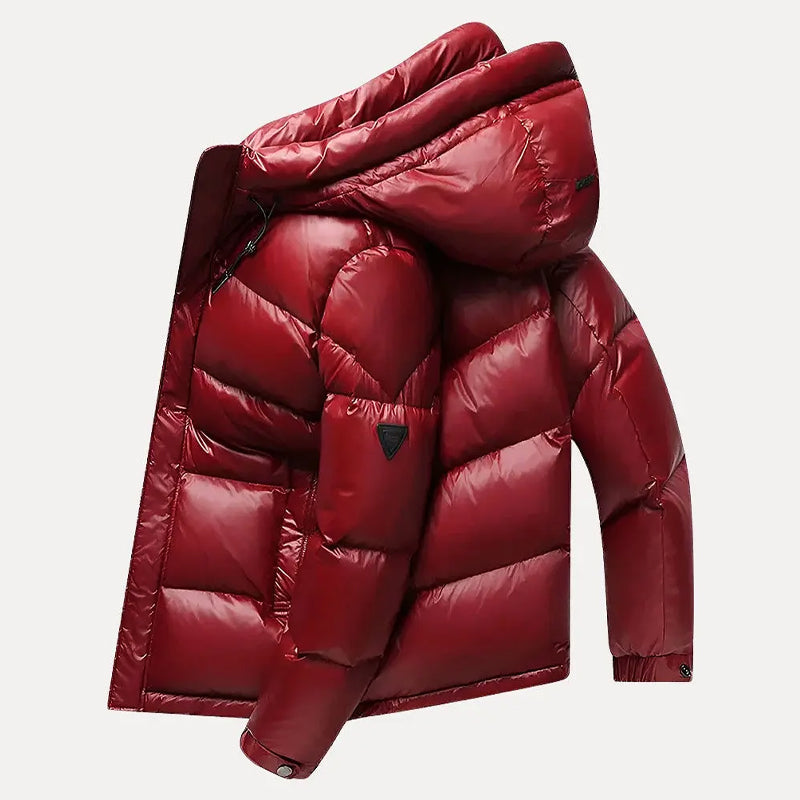 Doudoune pour hommes à capuche avec design matelassé 3