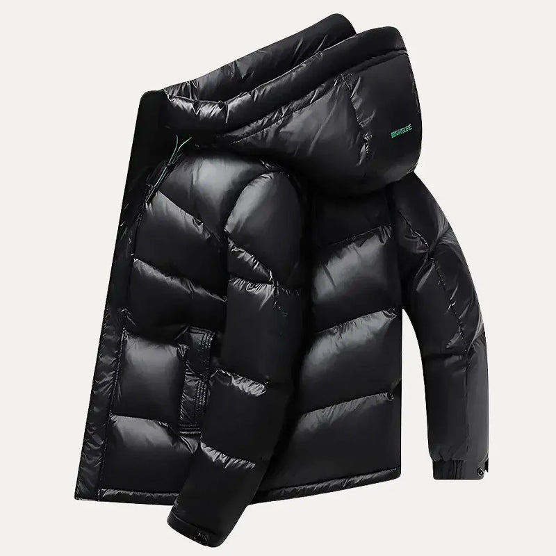 Doudoune pour hommes à capuche avec design matelassé 4