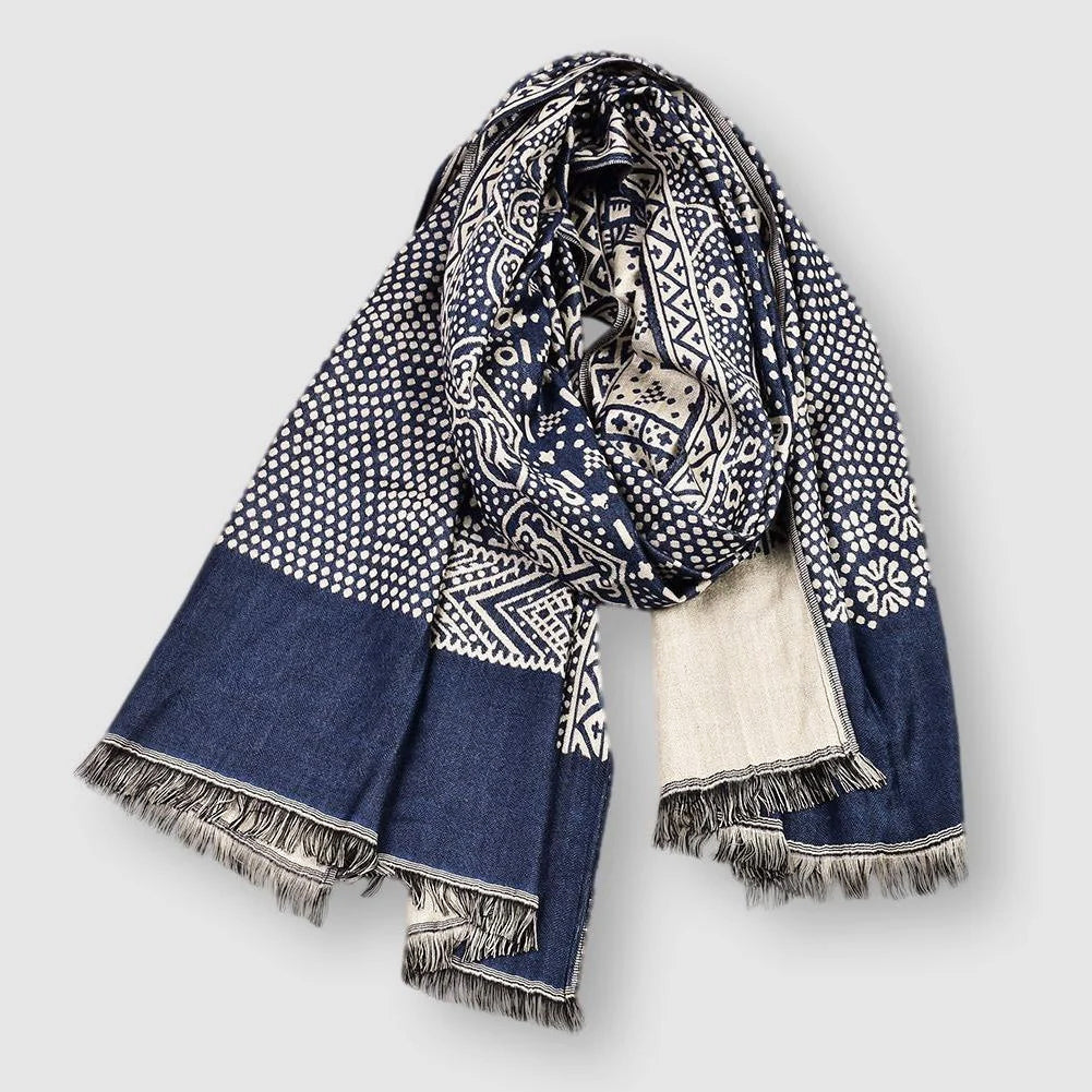 Écharpe en Coton Unisexe avec Motif Distinctif 1