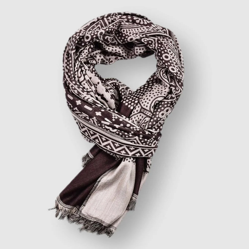 Écharpe en Coton Unisexe avec Motif Distinctif 3