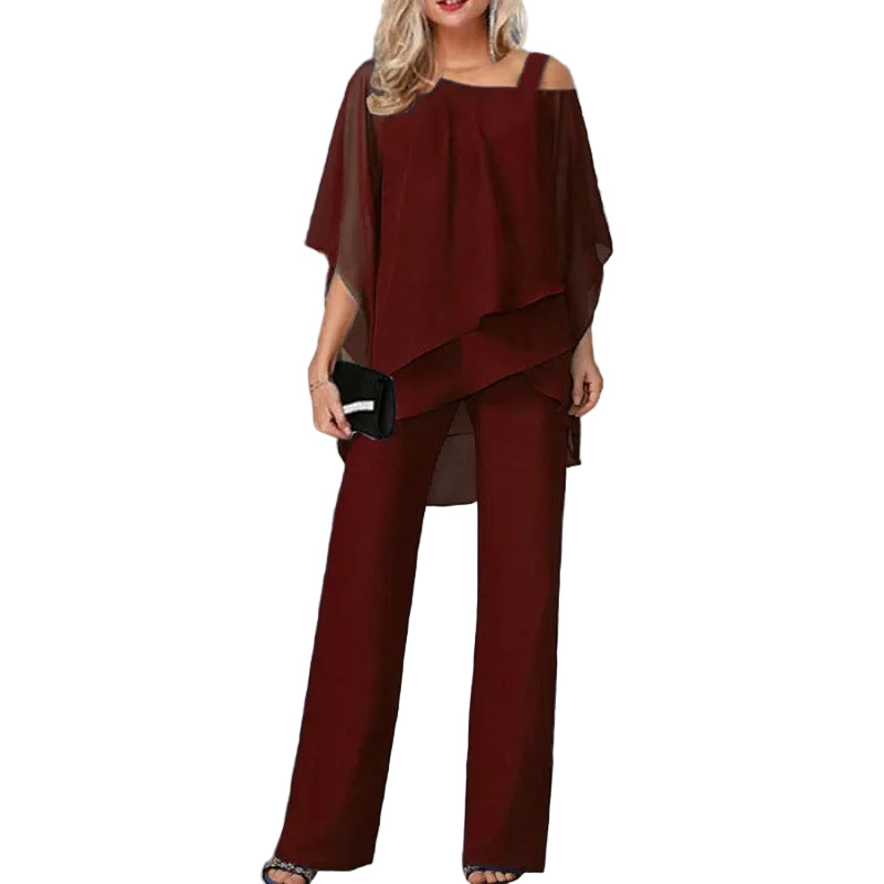Ensemble 2 Pièces pour Femmes avec Manches Batwing 1