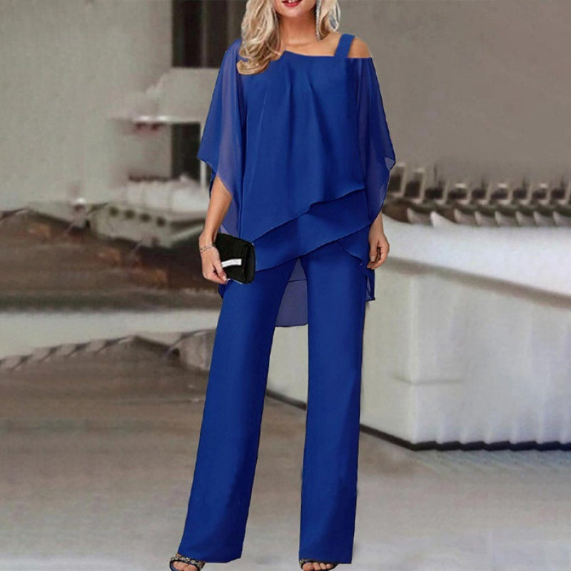 Ensemble 2 Pièces pour Femmes avec Manches Batwing 2