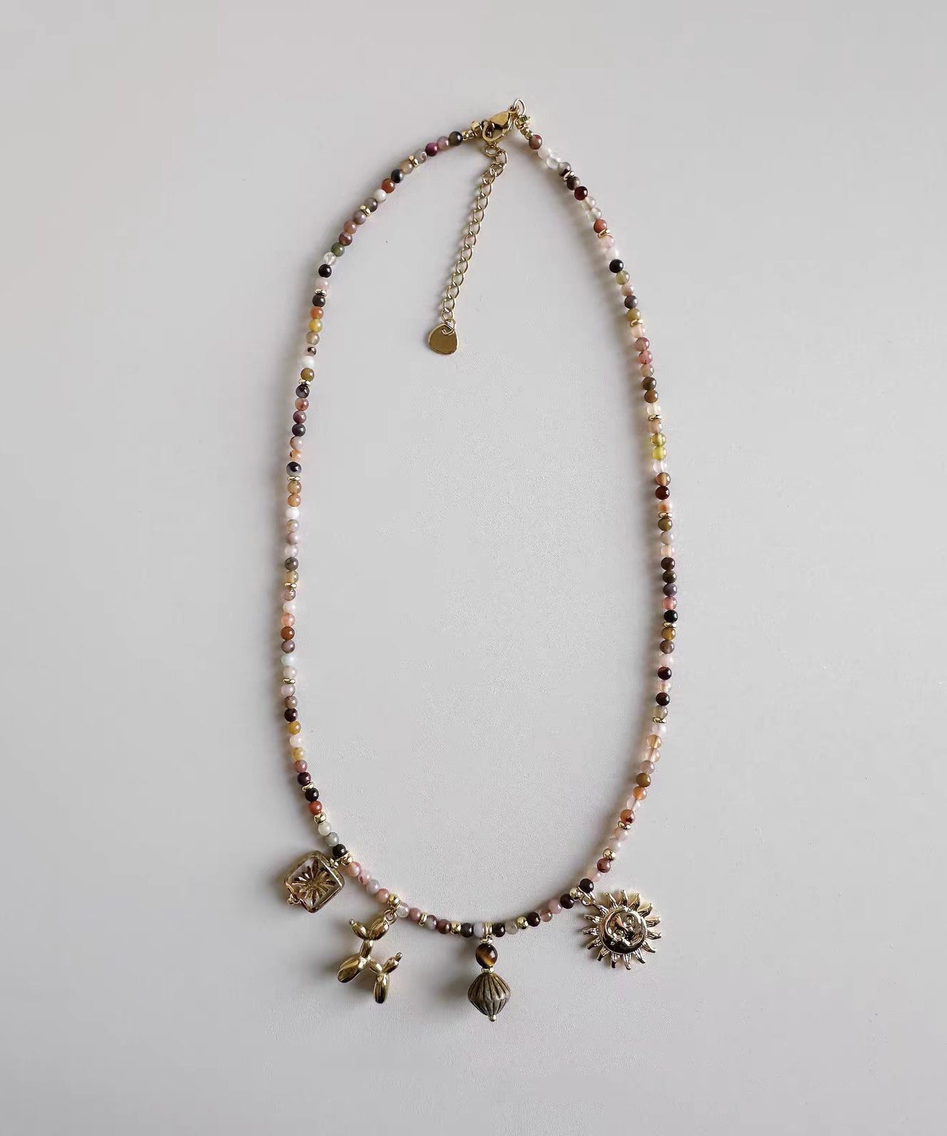 Ensemble Collier Femme Ras du Cou Perles et Pendentif 3