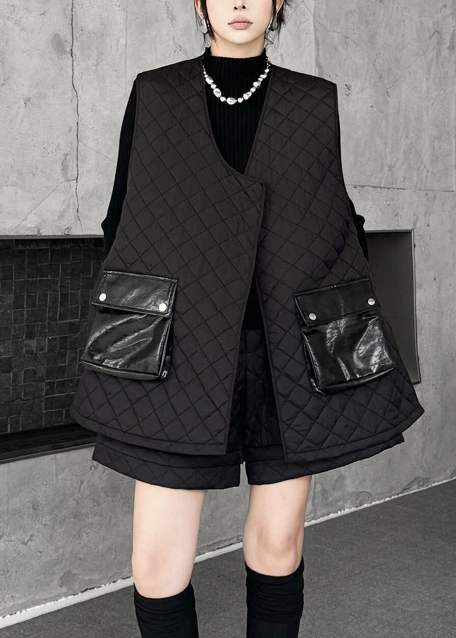Ensemble Femme Deux Pièces Hiver Asymétrique avec Poches 2