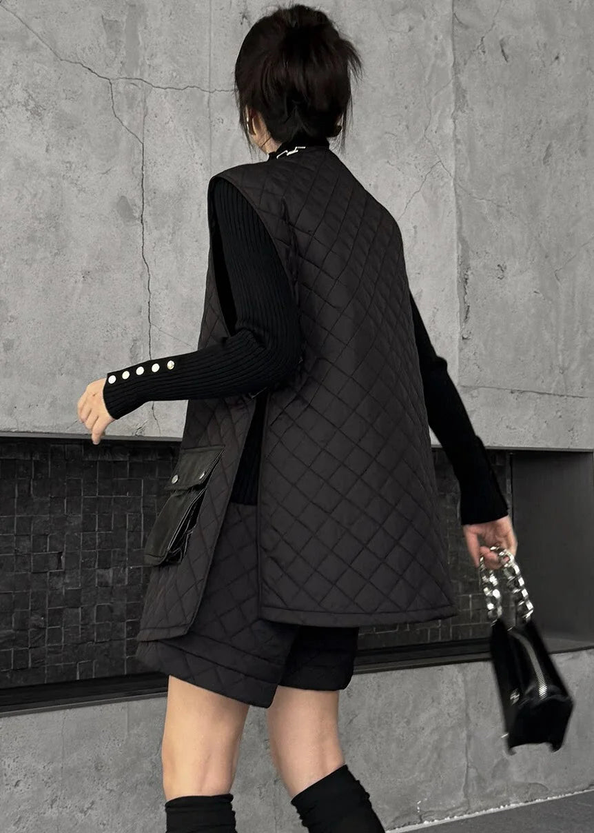 Ensemble Femme Deux Pièces Hiver Asymétrique avec Poches 4