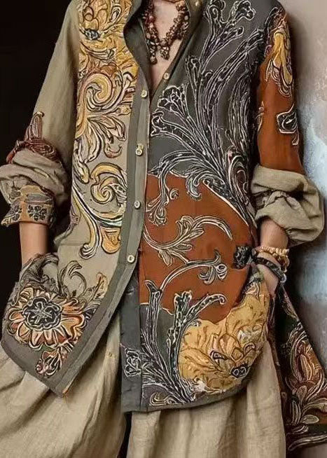 Ensemble Femme Deux Pièces Oversize Col Claudine Manches Longues 3