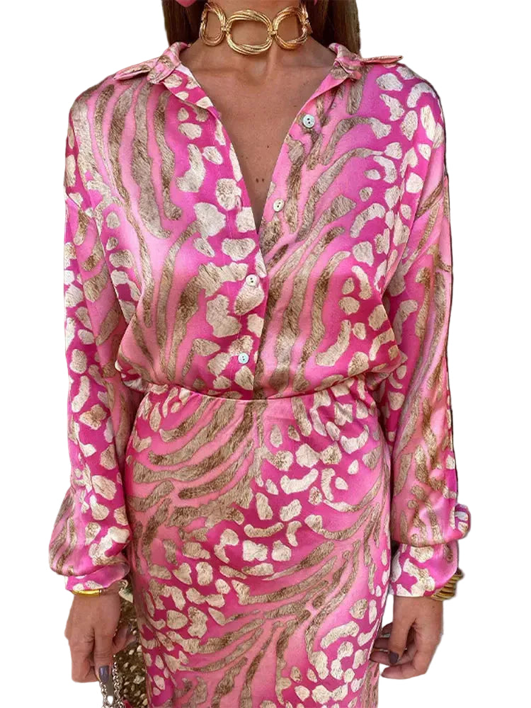 Ensemble Femme Élégant Polyvalent Manches Longues 1